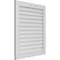 Ekena Millwork Vertical Surface Mount PVC Gable Vent: Non-Functional, w/3-1/2"W x 1"H, Standard Frame, 34"W x 40"H GVPVE34X4001SN - alternate 4